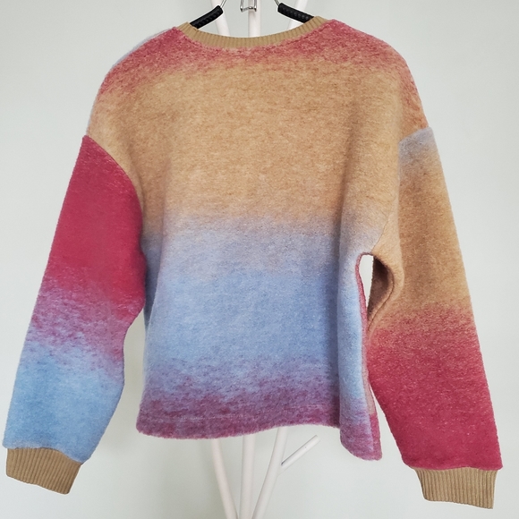 SOFT WOOL TIE-DYE SWEATSHIRT - Picture 11 of 12